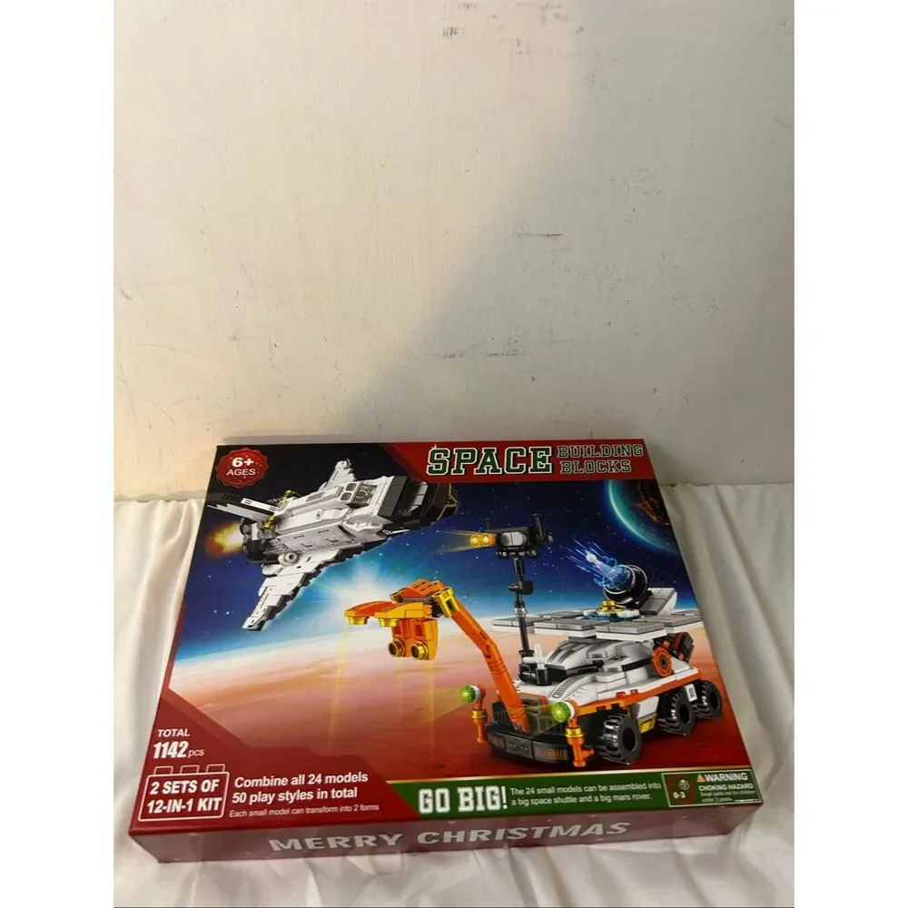 Space Blocks‎ Christmas Advent Calendar Merry Christmas 6+ new